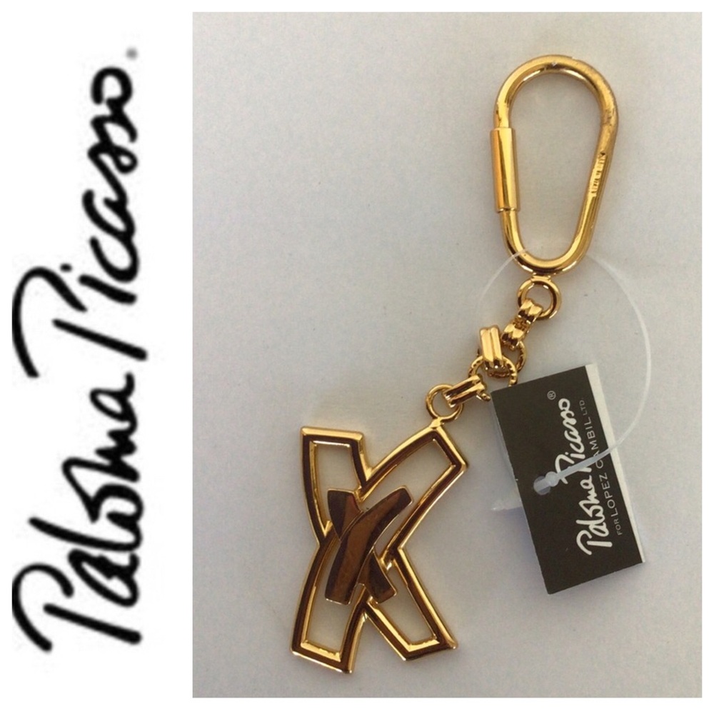 NWT PALOMA PICASSO ICONIC KISS KEYCHAIN OR BAG CHARM  BAG CHARM